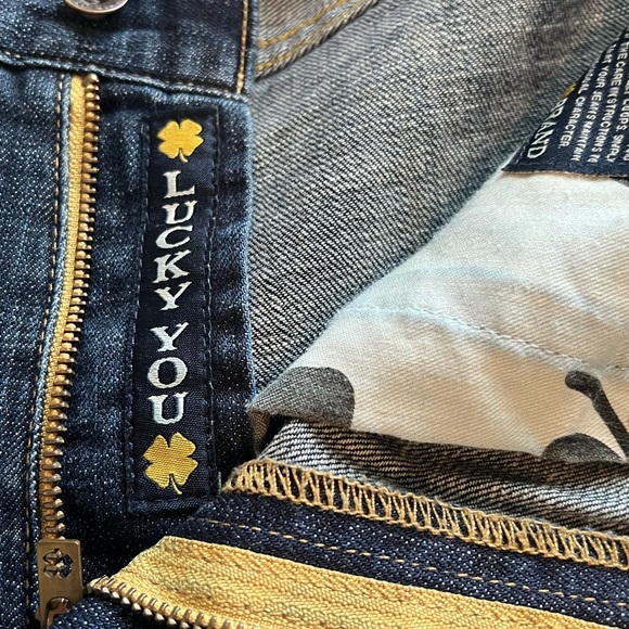 Lucky Brand Men's 361 Vintage Straight Dark Wash Blue Jeans Size 34 X 32. - Picture 11 of 16